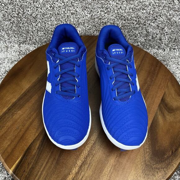 New Balance FuelCell Fuse V4 Molded Softball Womens Size 8 Shoe Cleat Blue White - Picture 4 of 12